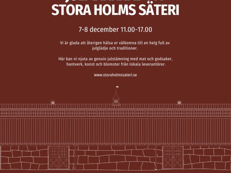 Julmarknad på Stora Holms Säteri