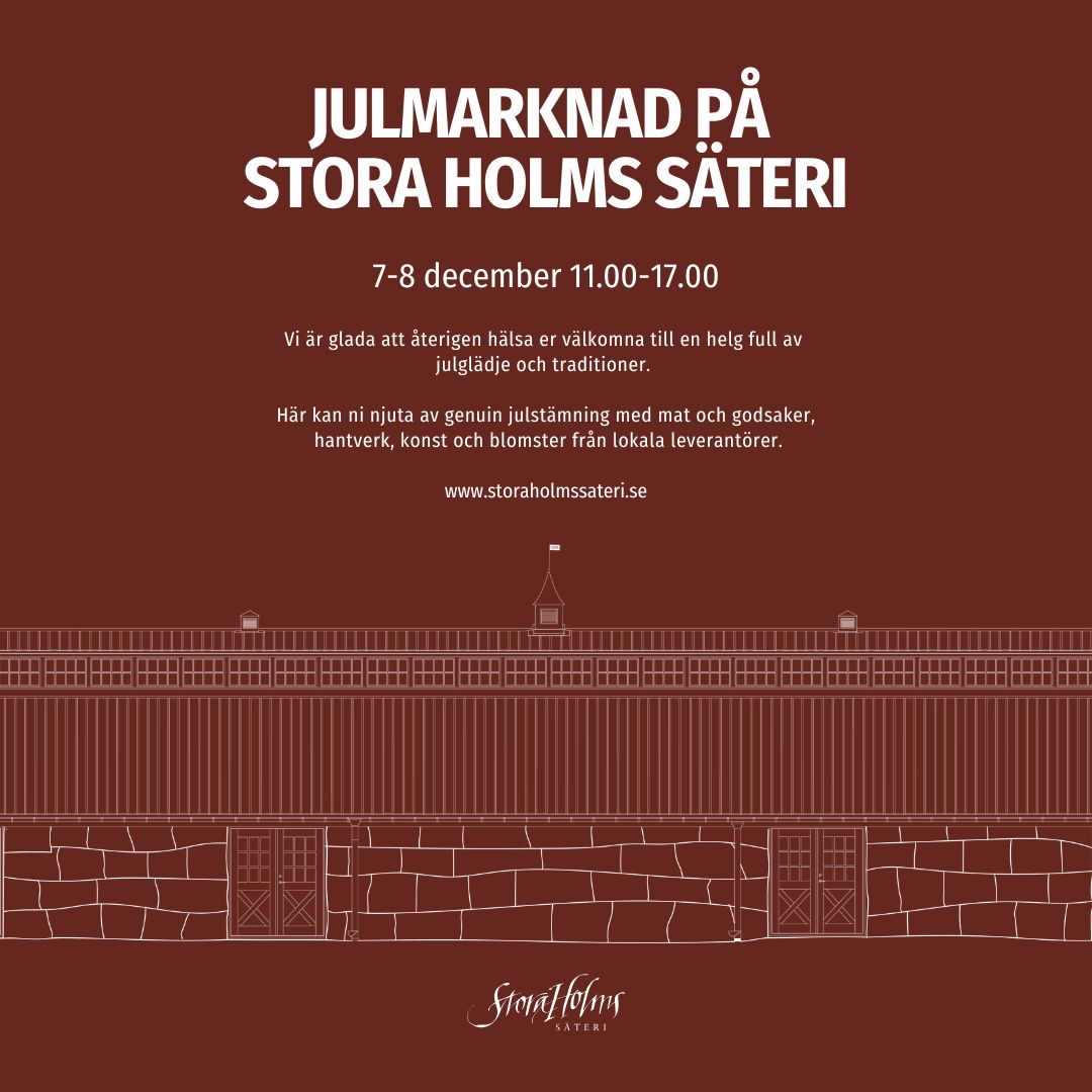 Julmarknad på Stora Holms Säteri